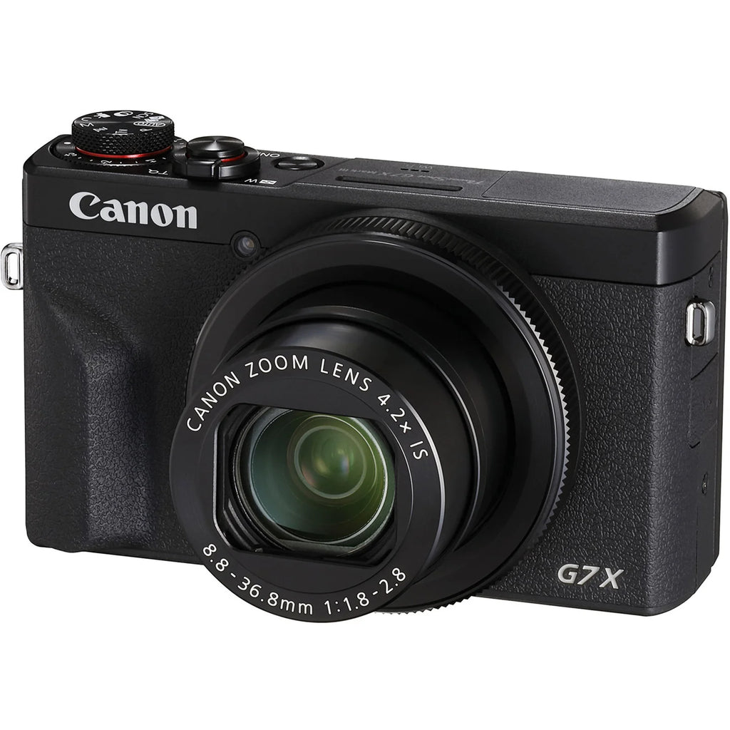 Canon PowerShot G7 X Mark III – 4K Vlogging Camera, 20.1MP, Black | Wi-Fi Bluetooth | YouTube Live Streaming Camera
