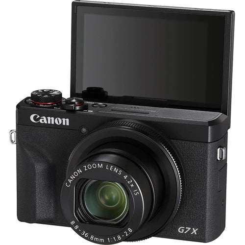 Canon PowerShot G7 X Mark III – 4K Vlogging Camera, 20.1MP, Black | Wi-Fi Bluetooth | YouTube Live Streaming Camera