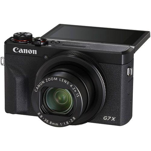 Canon PowerShot G7 X Mark III – 4K Vlogging Camera, 20.1MP, Black | Wi-Fi Bluetooth | YouTube Live Streaming Camera